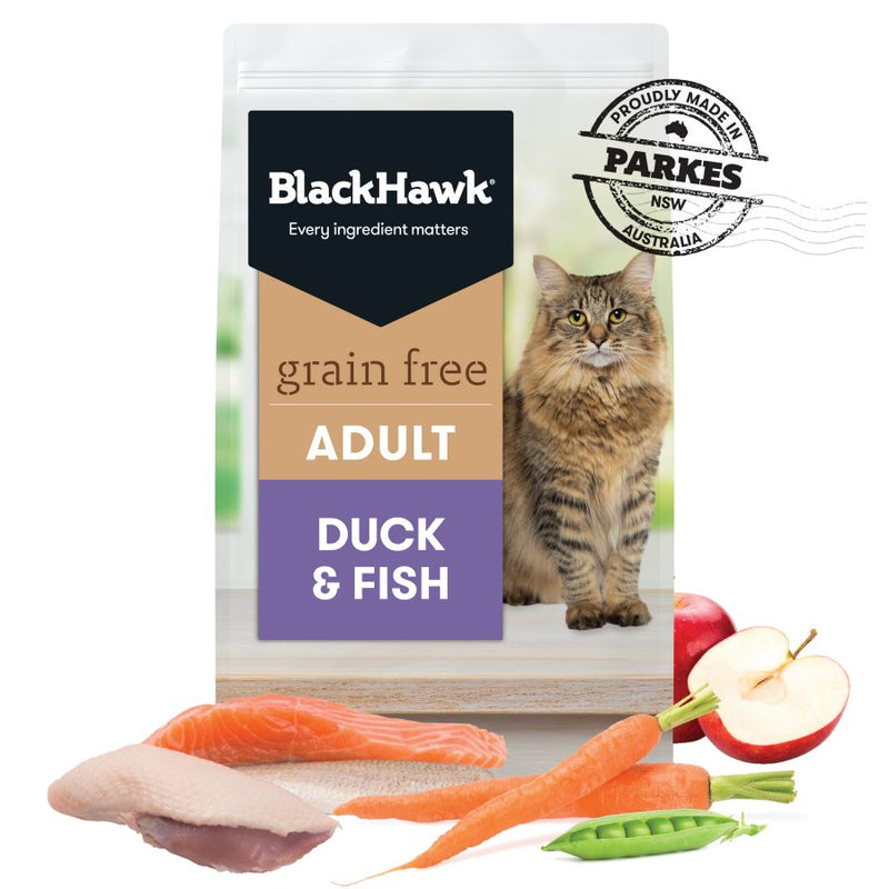Black Hawk Feline Grain Free Duck Fish