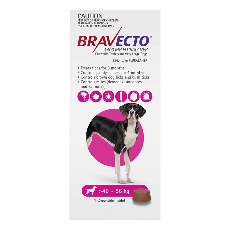 Bravecto Very Large Dog Purple