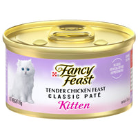 Fancy Feast Classic Pate Kitten Tender Chicken Feast Gourmet 24X85g