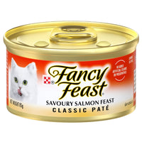 Fancy Feast Classic Pate Savoury Salmon Feast Gourmet 24X85g