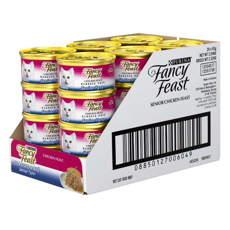 Fancy Feast Classic Pate Senior Chicken Feast Gourmet 24X85g 6
