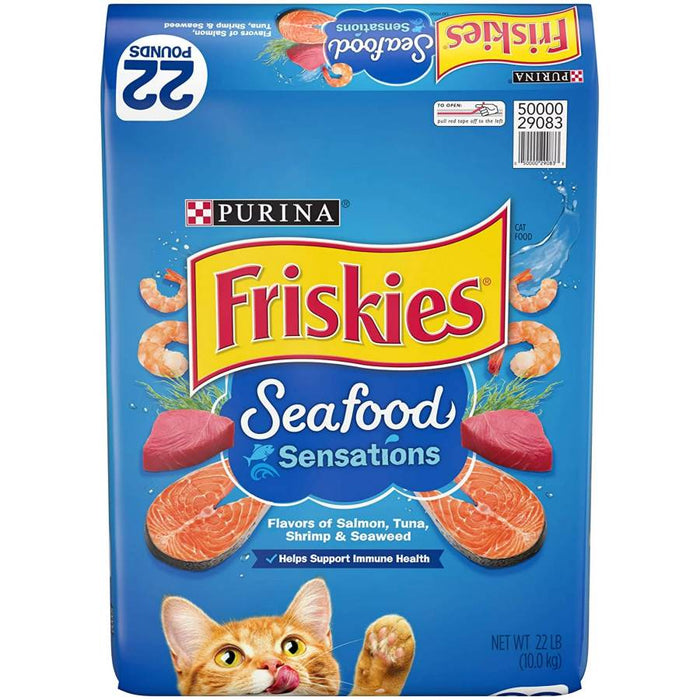 Friskies Adult Seafood Sensations Dry Cat Food 10kg