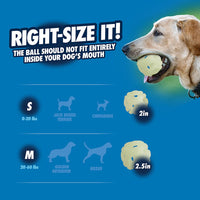 Chuckit! Max Glow Air Fetch Ball Medium 6cm – 2 Pack