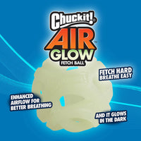 Chuckit! Max Glow Air Fetch Ball Medium 6cm – 2 Pack