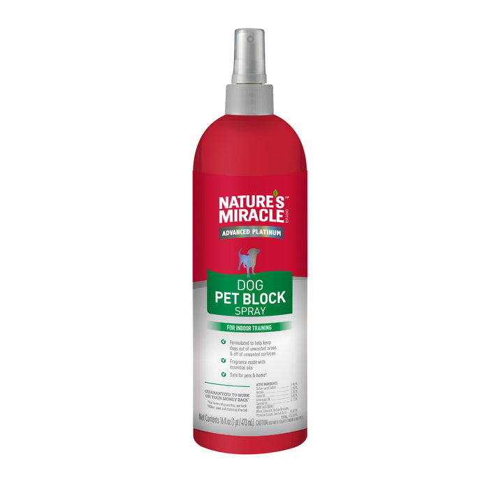 Nature’s Miracle Advanced Platinum Dog Pet Block Repellent Spray 473ml