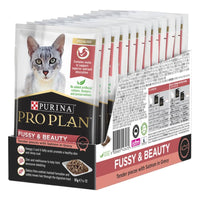 Pro Plan Adult Cat Fussy Beauty With Salmon In Gravy Wet Cat Food 85g-3