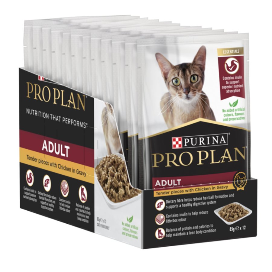 Pro Plan Adult Cat Urinary Chicken Pouch 85gX12-3
