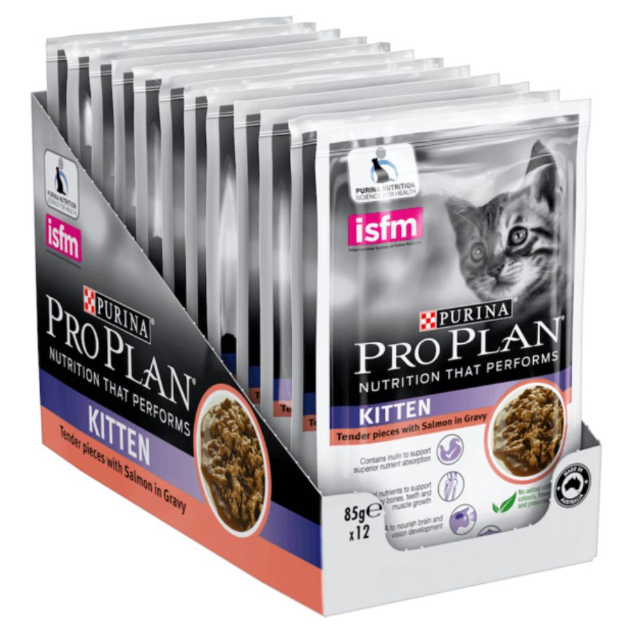 Pro Plan Kitten Salmon Pouch 85gX12-3