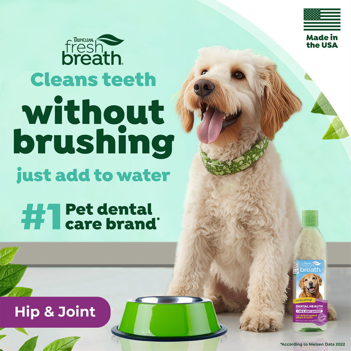 TropiClean Fresh Breath Water Additive Hip And Joint