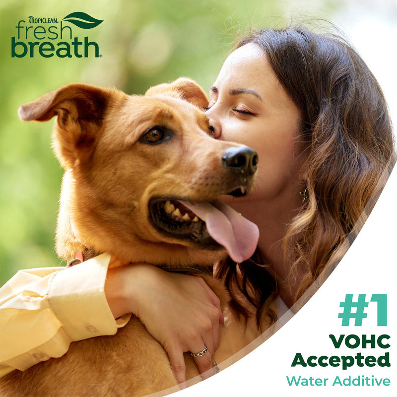 TropiClean Fresh Breath Water Additive Plus Gut Health