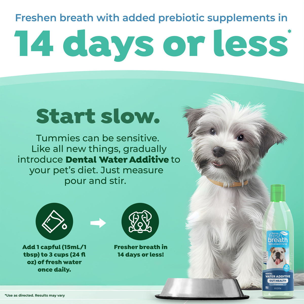 TropiClean Fresh Breath Water Additive Plus Gut Health