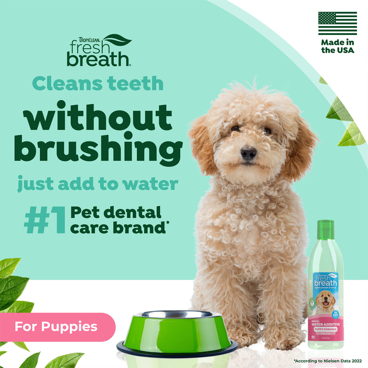 Tropiclean Fresh Breath Water Additive Puppy 473ml