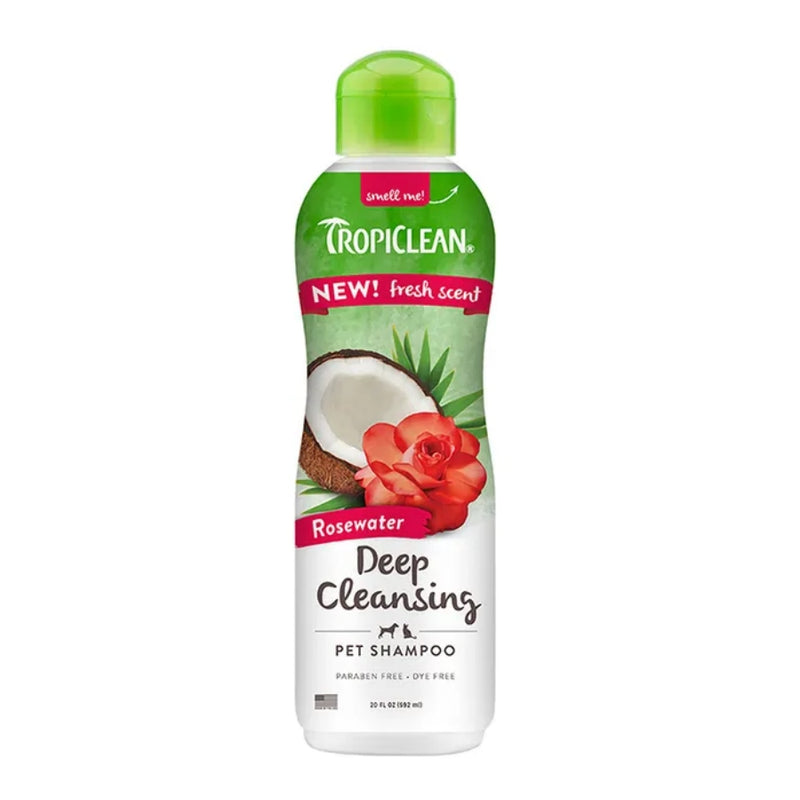 TropiClean Shampoo Rosewater Deep Cleansing 592ml