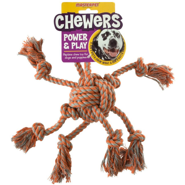Yours Droolly Chewers Rope Octopus Orange