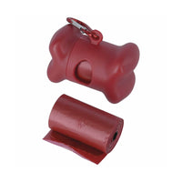 Yours Droolly Dispenser Red Bone with 30 Bags