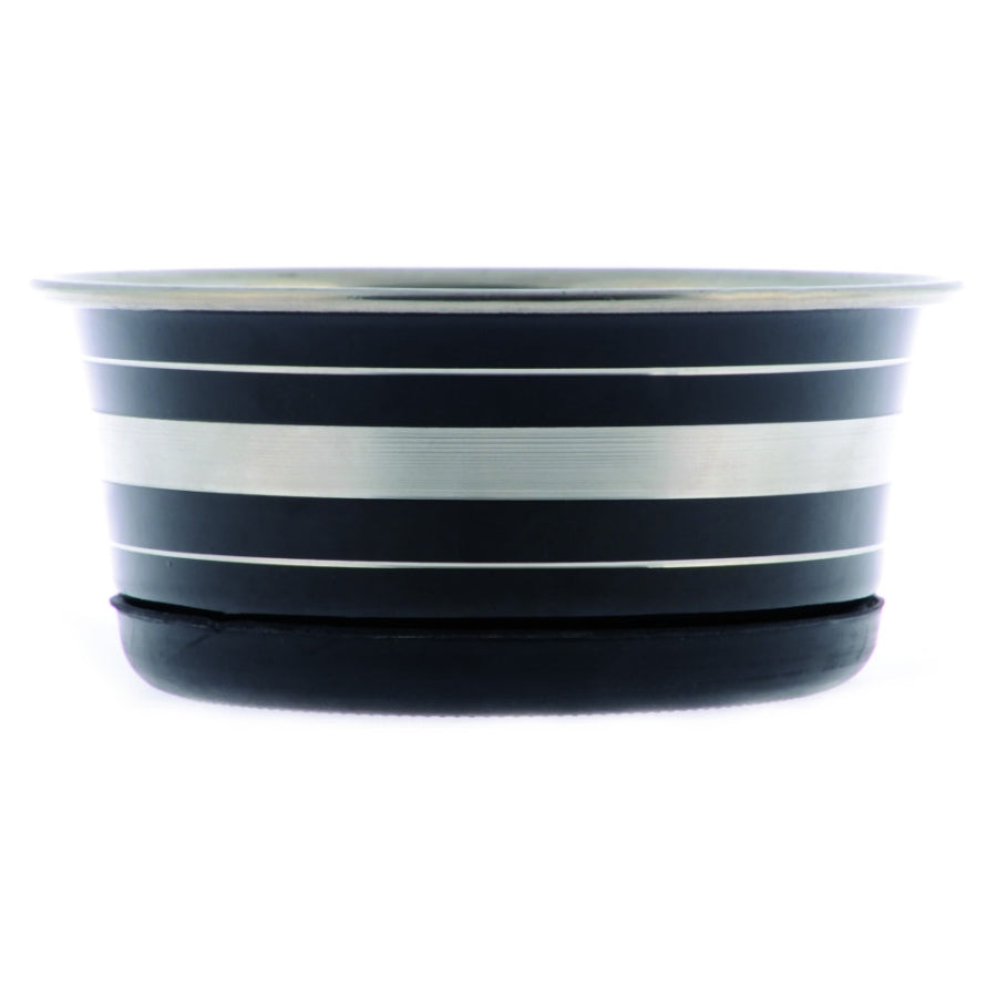 Yours Droolly Stainless Steel Bowl Black