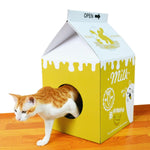 Zodiac Cat Scratcher Milk Box Yellow-2