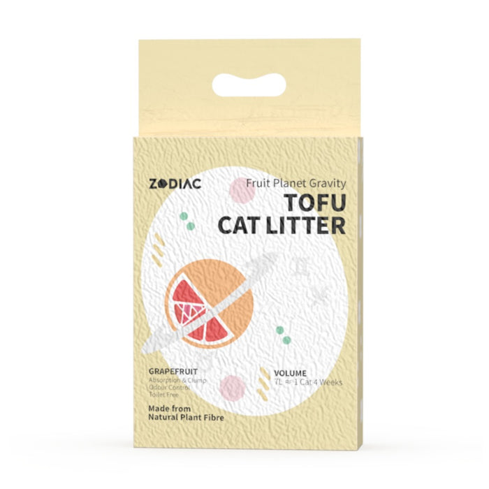 Zodiac Fruity Tofu Cat Litter Grapefruit