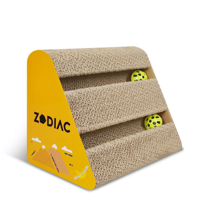 Zodiac Triangle Cat Ball Scratcher Banana