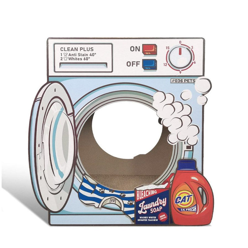 Zodiac Corrugated Cat Scratcher Washmachine Blue