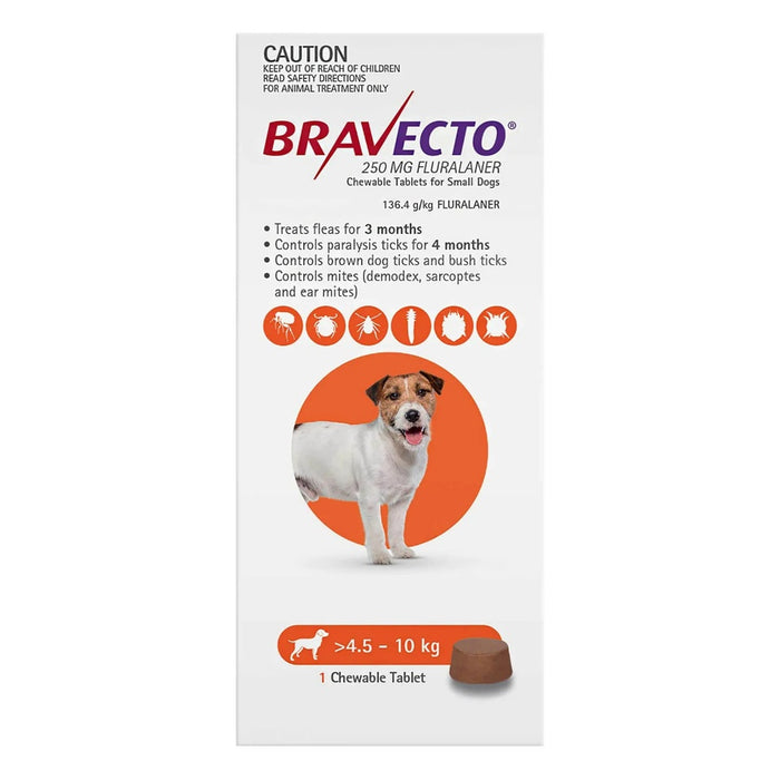 Bravecto Small Dog Orange