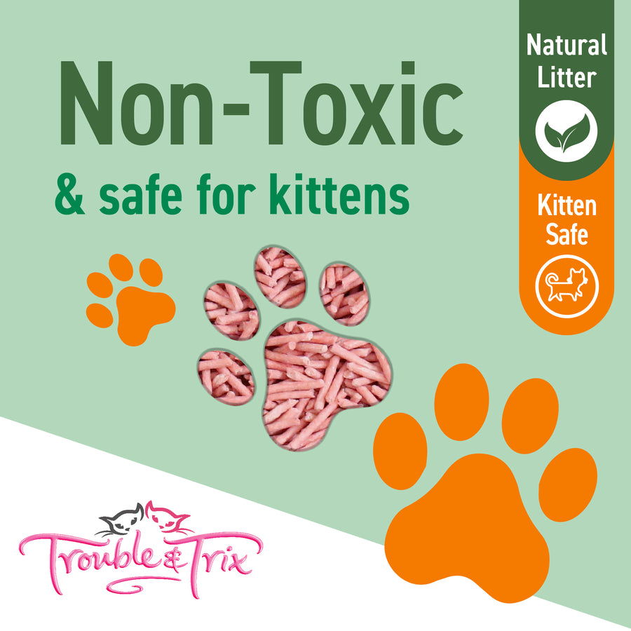 Trouble and Trix Natural Pellet Cherry Blossom Cat Litter