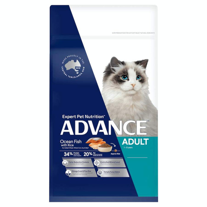 Advance Adult Dry Cat Food Ocean Fish With Rice