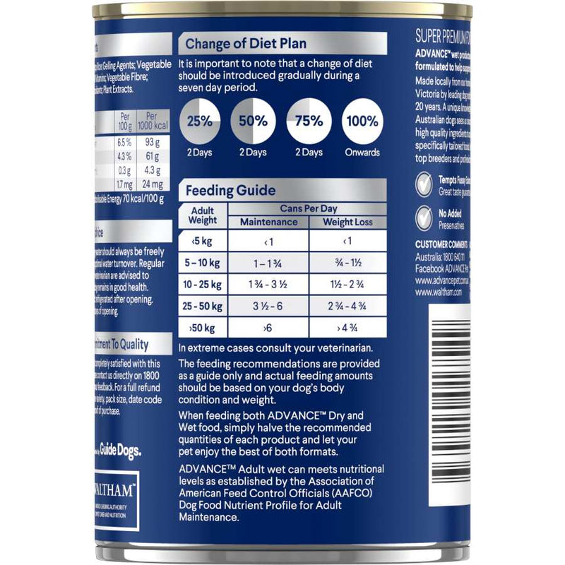Advance Can Healthy Weight Dog Food Chicken With Rice