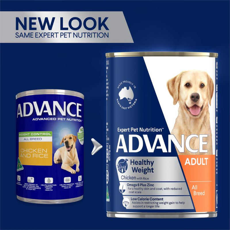 Advance Can Healthy Weight Dog Food Chicken With Rice