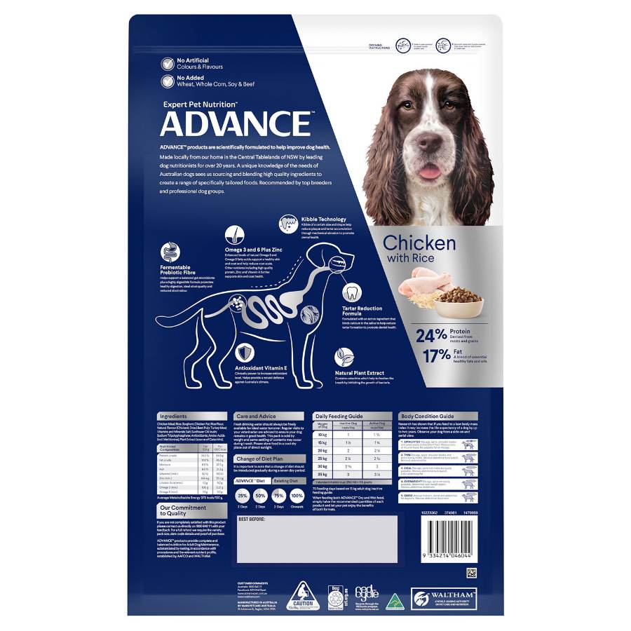 Advance Dog Triple Action Dental Care All Breed 13kg