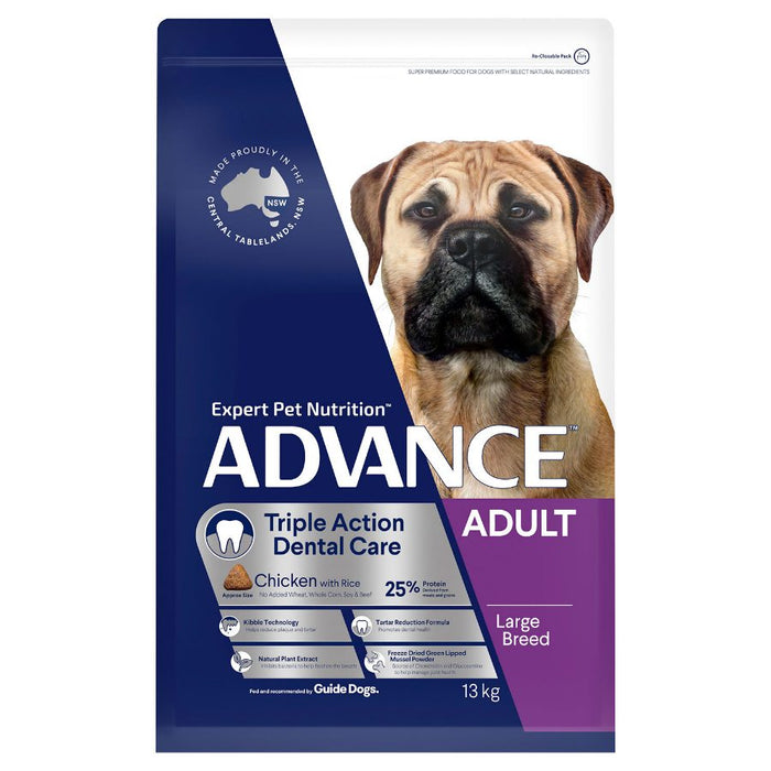 Advance Dog Triple Action Dental Care Large Breed 13kg