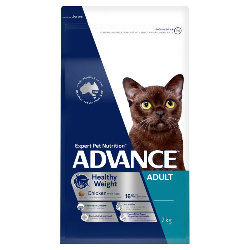 Advance Healthy Weight Adult Dry Cat Food 2kg