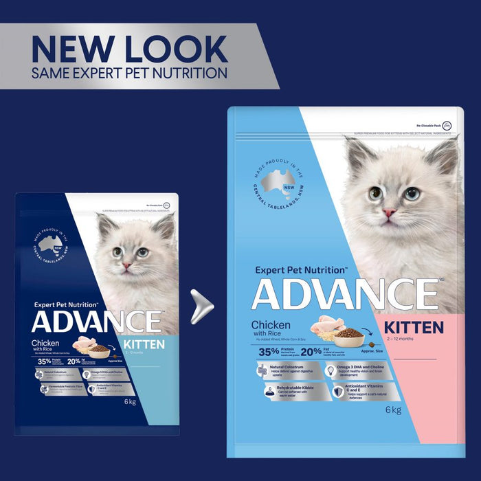 Advance Kitten Dry Cat Food Chicken with Rice6kg