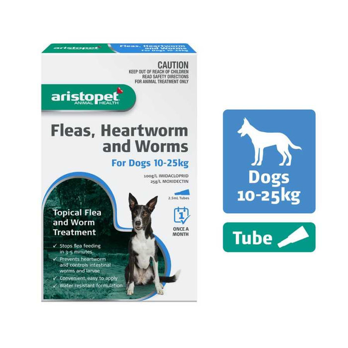 Aristopet Flea And Worm Treatment For Dog 10 to 25kg
