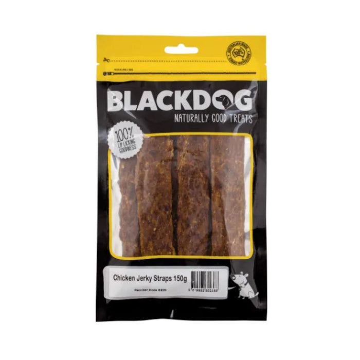 Blackdog Chicken Jerky Straps Dog Treat 150g