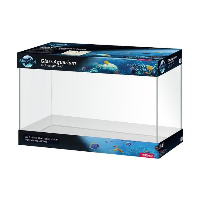 Blue Planet Glass Aquarium 61x30x38cm 65L