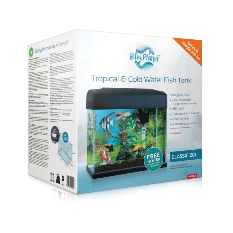 blue planet fish tank filter box Blue Planet Classic Aquarium 20L – Pet Supplies Empire