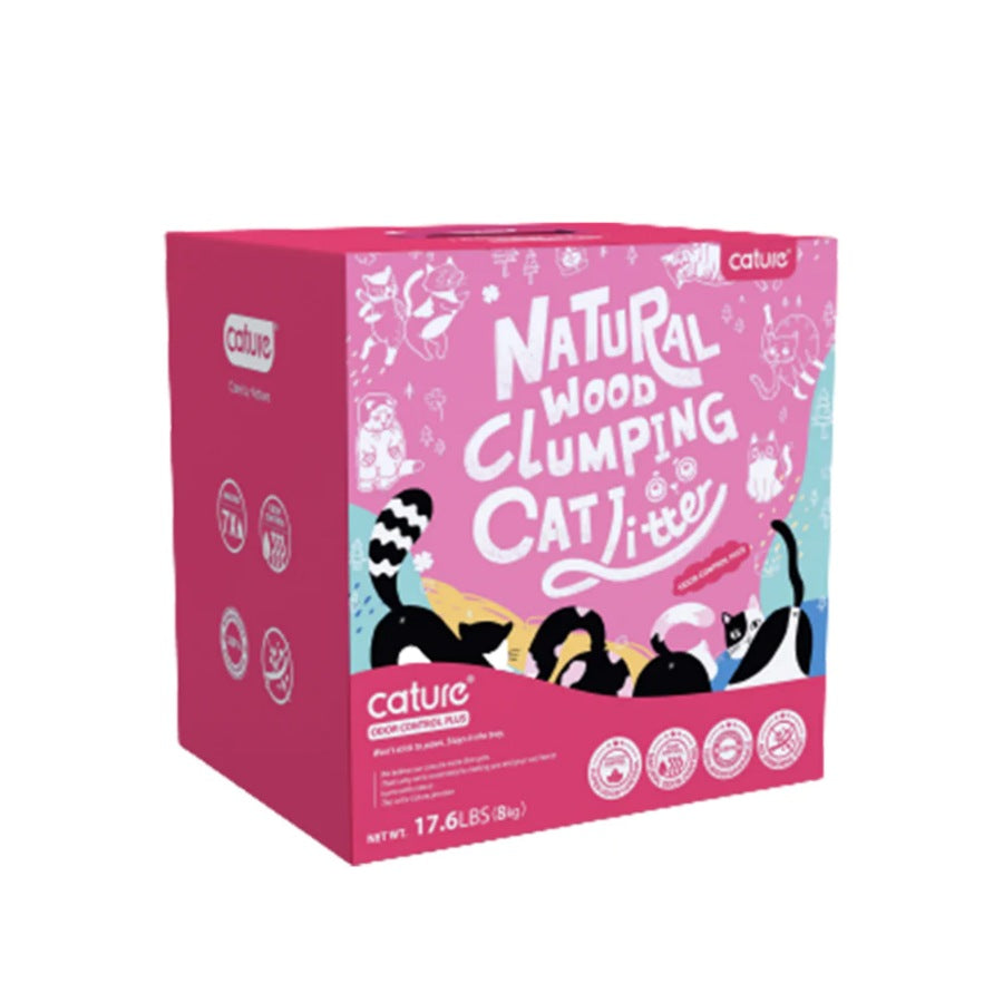 Cature Wood Clumping Cat Litter Odour Control Plus