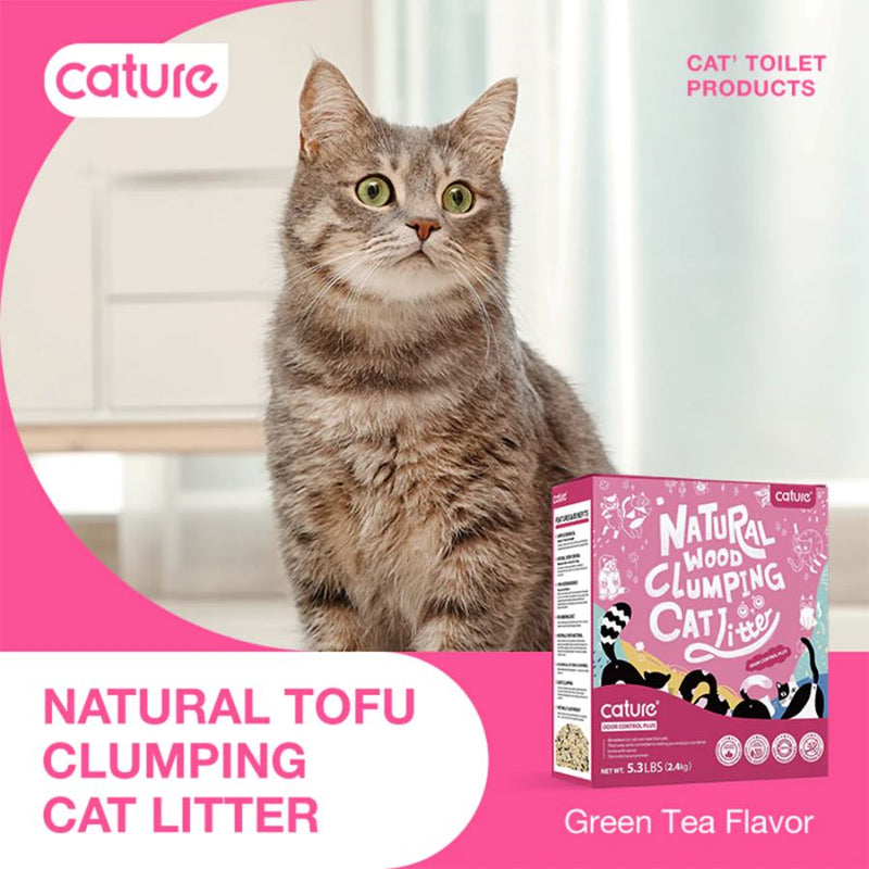 Cature Wood Clumping Cat Litter Odour Control Plus