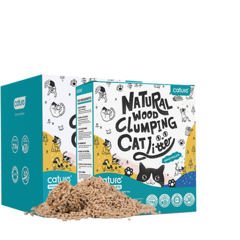 Cature Wood Clumping Cat Litter Smart Pellets