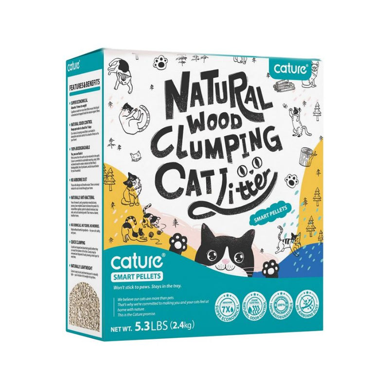 Cature Wood Clumping Cat Litter Smart Pellets