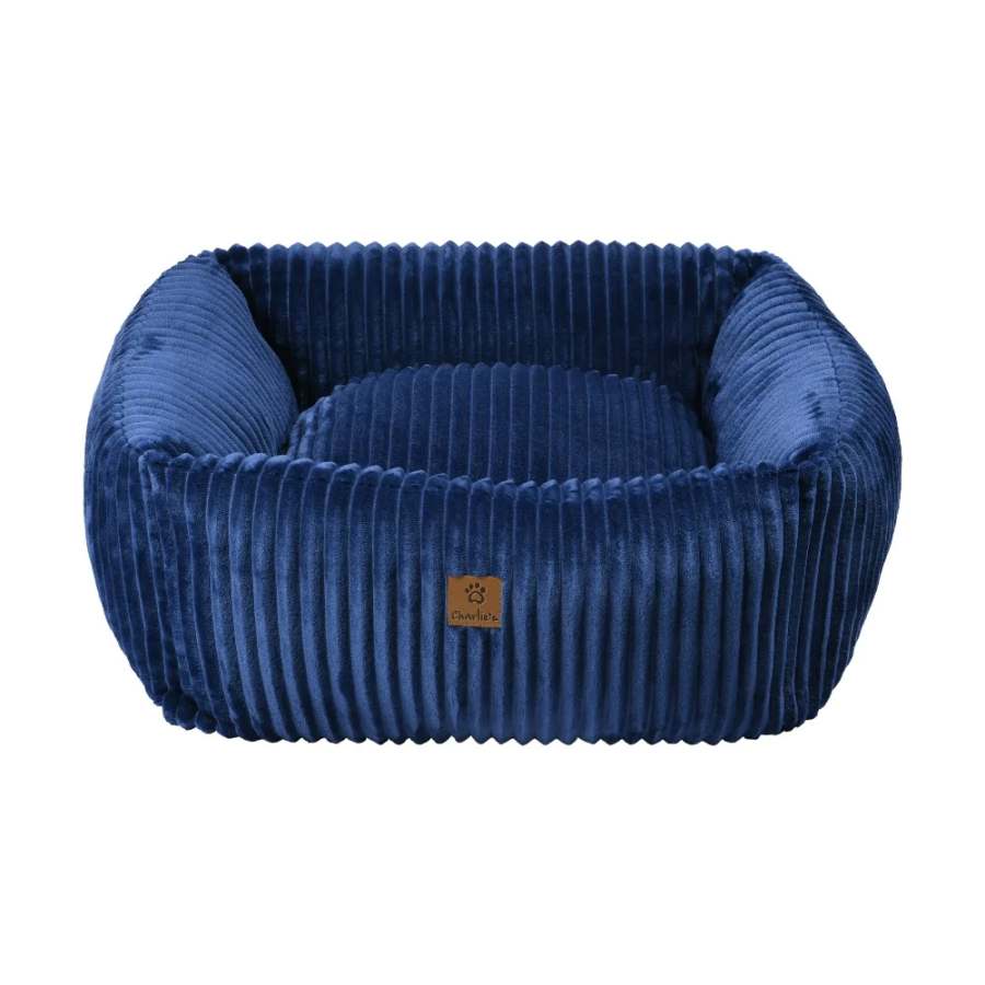 Charlies Ascher Plush Corduroy Square Pet Nest