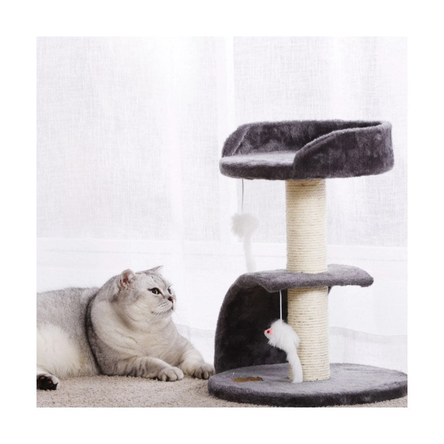 Charlies Cat Tree with Scratching Slope Charcoal