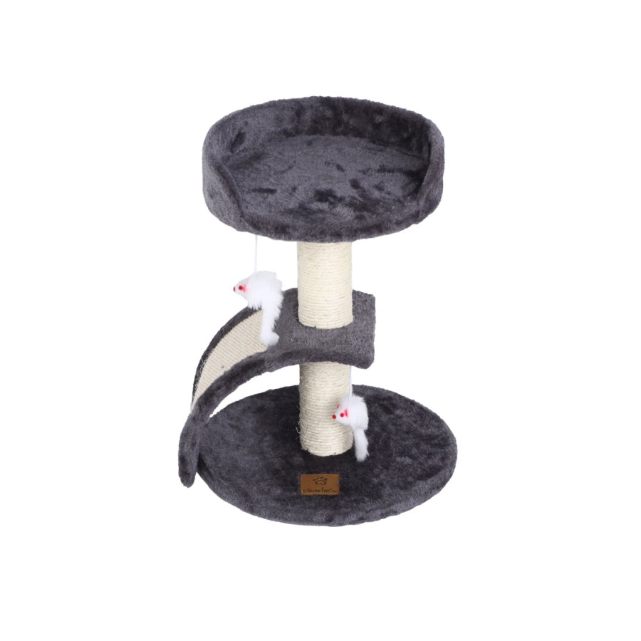 Charlies Cat Tree with Scratching Slope Charcoal