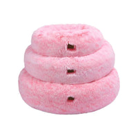 Charlies Donut Faux Fur Calming Pet Nest