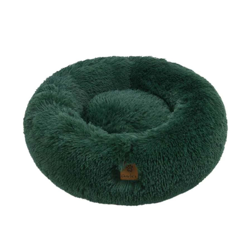 Charlies Donut Faux Fur Calming Pet Nest