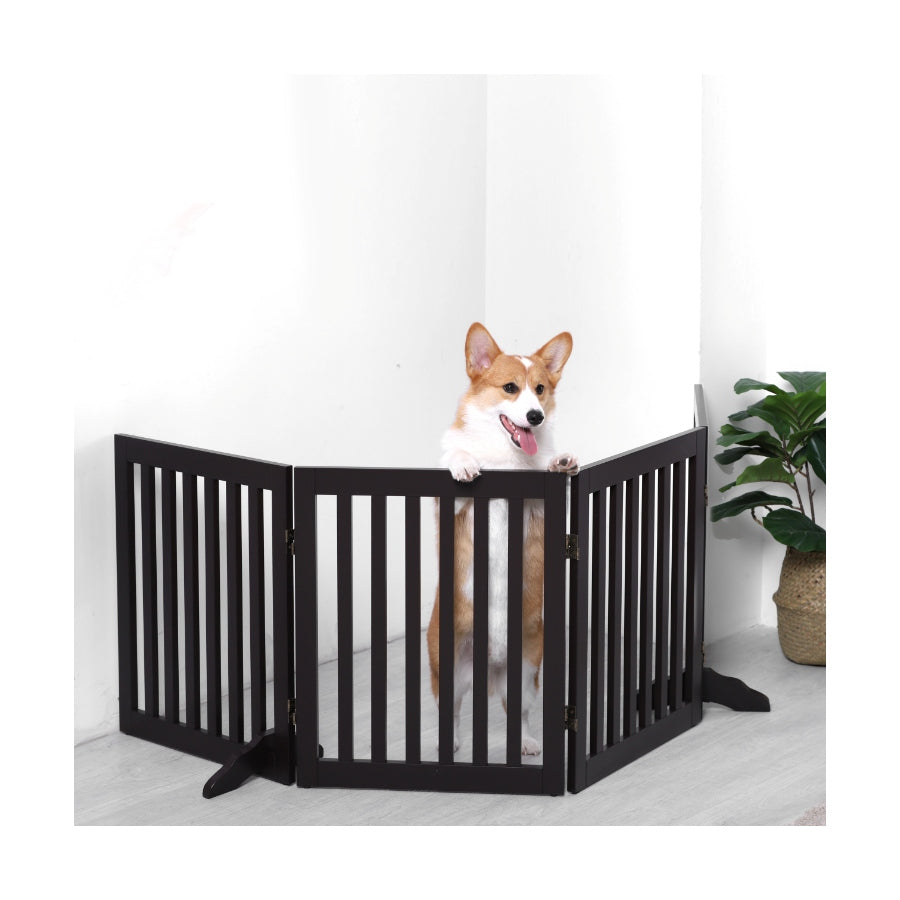 Charlies Durable Wooden Freestanding Pet Gate