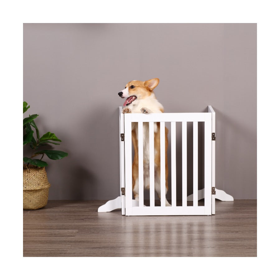 Charlies Durable Wooden Freestanding Pet Gate