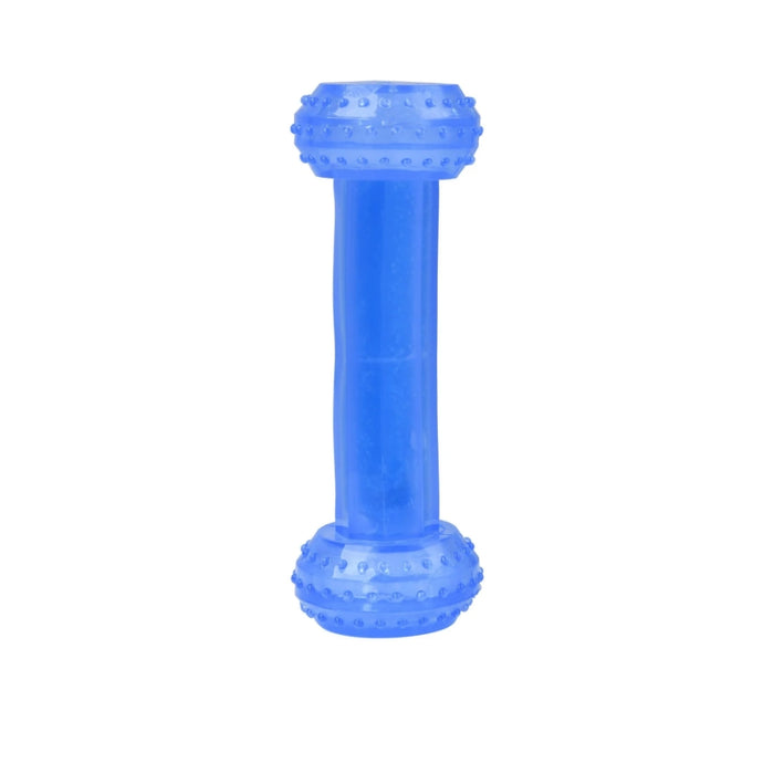 Charlies Freezy Dog Toy Dumbbell Blue