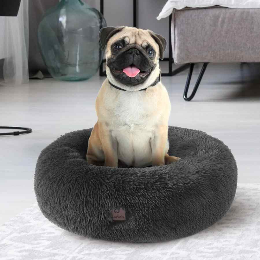 Charlies Pet Faux Fur Fuffy Calming Pet Bed Nest